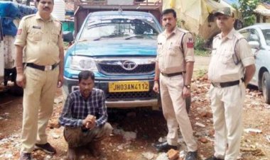 सब्जी से भरी पिकअप चोरी, आरोपी गिरफ्तार