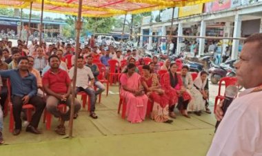 प्रदेश में हो रही अघोषित विद्युत कटौती को बंद करने ज़िला कांग्रेस का धरना प्रदर्शन