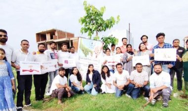 वीआईपी सिटी में वृहद पौधरोपण