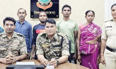 महिला सहित 5 नक्सलियों का समर्पण