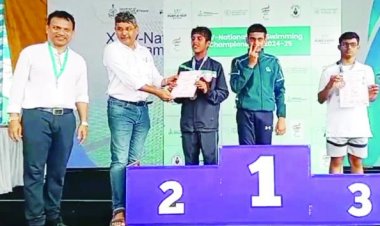 राष्ट्रीय पैरा स्वीमिंग में साई निखिल ने जीता स्वर्ण