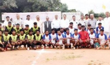 स्वच्छता ही सेवा विशेष अभियान के तहत ग्राम स्तर पर फुटबॉल स्पर्धा