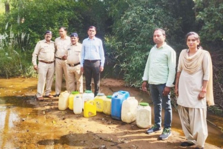 270 लीटर हाथ भट्ठी शराब जब्त