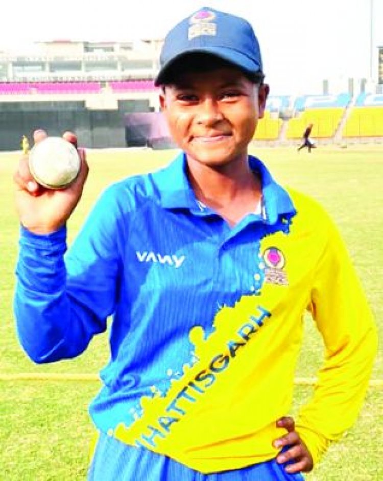 विमेंस अंडर 15 वनडे स्पर्धा, छग की 29 रनों से जीत