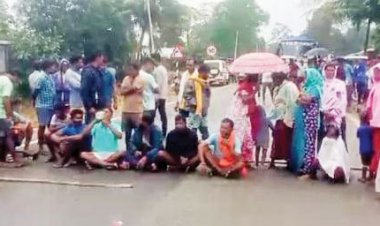 वन विभाग की कार्रवाई से भडक़े ग्रामीणों का चक्काजाम