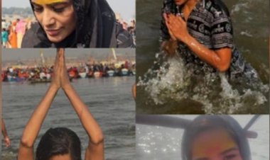 महाकुंभ: अभिनेत्री पूनम पांडे ने लगाई गंगा में डुबकी, भगदड़ पर जताई संवेदना