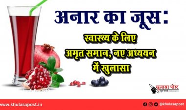 अनार का जूस: स्वास्थ्य के लिए अमृत समान, नए अध्ययन में खुलासा