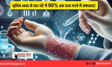 कृत्रिम त्वचा से चार घंटे में 90% तक घाव भरने में सफलता!