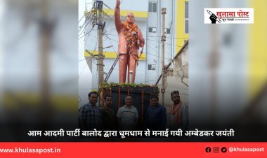 आम आदमी पार्टी बालोद द्वारा धूमधाम से मनाई गयी अम्बेडकर जयंती