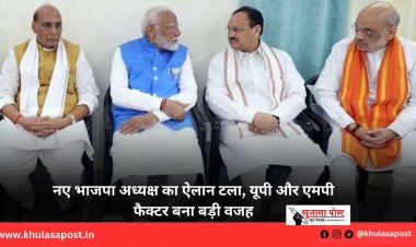 नए भाजपा अध्यक्ष का ऐलान टला, यूपी और एमपी फैक्टर बना बड़ी वजह