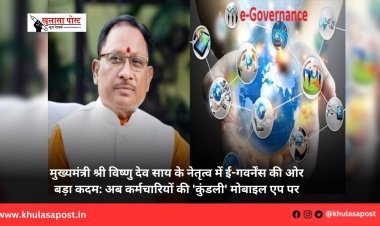 मुख्यमंत्री श्री विष्णु देव साय के नेतृत्व में ई-गवर्नेंस की ओर बड़ा कदम: अब कर्मचारियों की 'कुंडली' मोबाइल एप पर