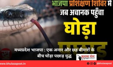 मध्यप्रदेश भाजपा : एक अनार और छह बीमारों के बीच घोड़ा पछाड़ युद्ध