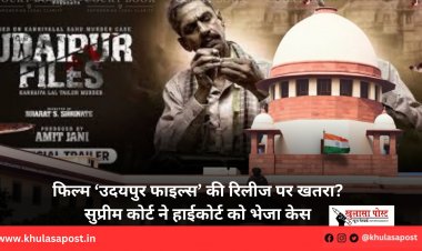 फिल्म ‘उदयपुर फाइल्स’ की रिलीज पर खतरा? सुप्रीम कोर्ट ने हाईकोर्ट को भेजा केस