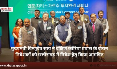 मुख्यमंत्री विष्णुदेव साय ने दक्षिण कोरिया प्रवास के दौरान निवेशकों को छत्तीसगढ़ में निवेश हेतु किया आमंत्रित