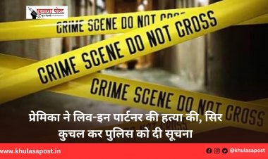 प्रेमिका ने लिव-इन पार्टनर की हत्या की, सिर कुचल कर पुलिस को दी सूचना