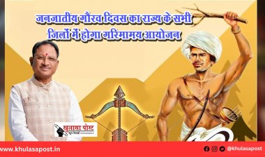 जनजातीय गौरव दिवस का राज्य के सभी जिलों में होगा गरिमामय आयोजन