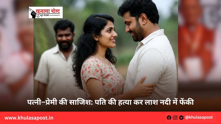 पत्नी–प्रेमी की साजिश: पति की हत्या कर लाश नदी में फेंकी
