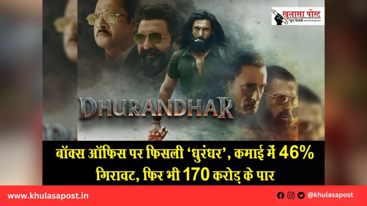 बॉक्स ऑफिस पर फिसली ‘धुरंधर’, कमाई में 46% गिरावट, फिर भी 170 करोड़ के पार