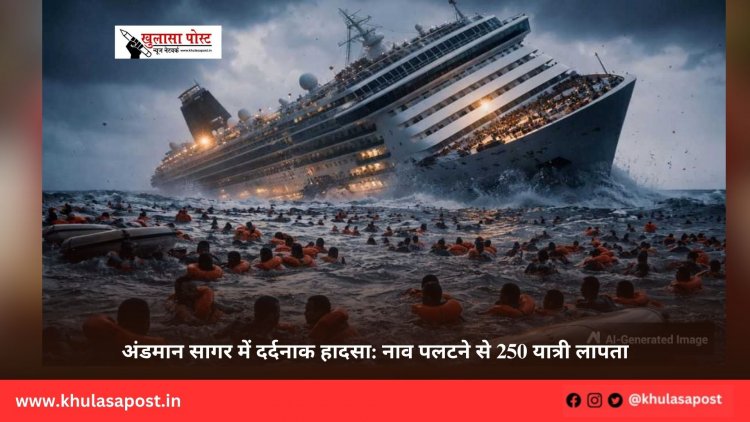 अंडमान सागर में दर्दनाक हादसा: नाव पलटने से 250 यात्री लापता