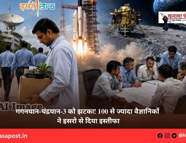 गगनयान-चंद्रयान-3 को झटका! 100 से ज्यादा वैज्ञानिकों ने इसरो से दिया इस्तीफा
